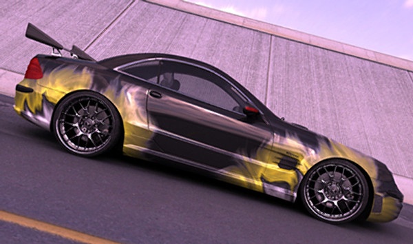 maya mercedes coupe sl - Mercedes sl65 special coupe... by mickyboys